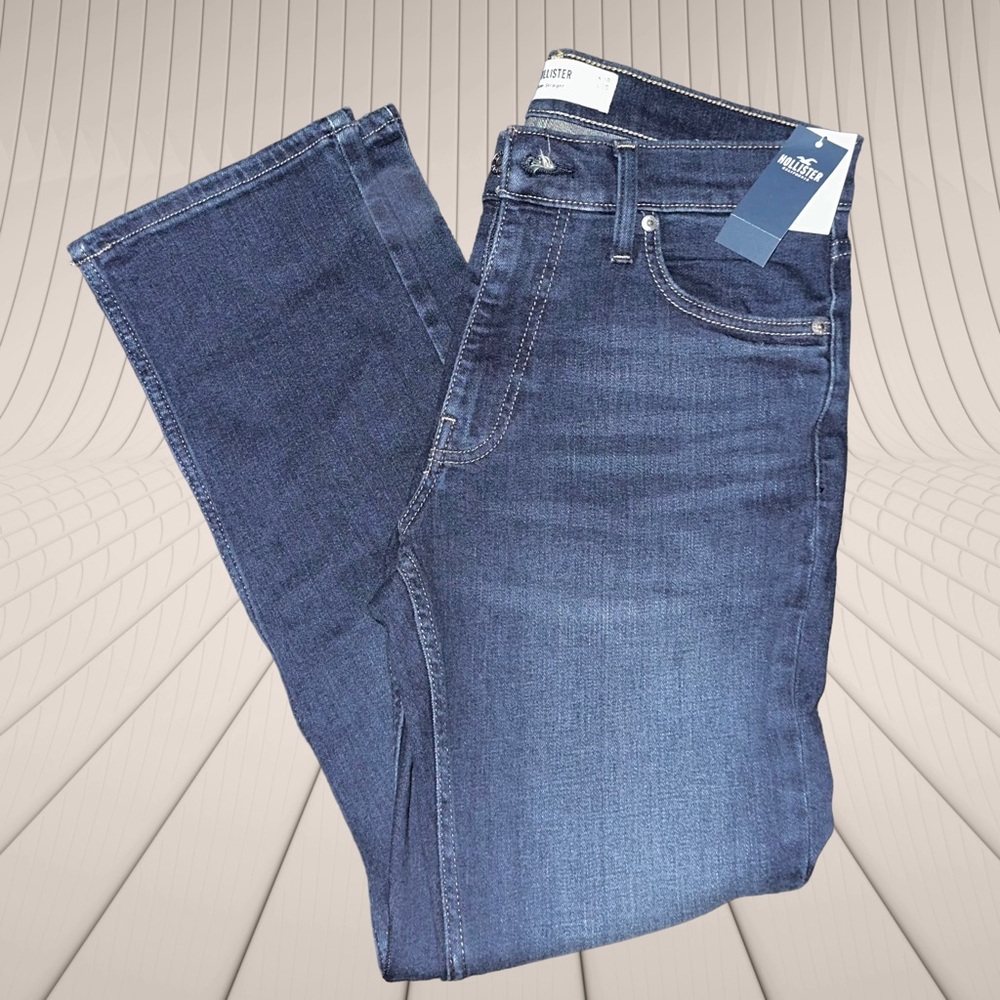 Hollister Men's Dark Blue Slim Jeans